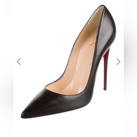 Christian Louboutin So Kate Black Leather Pumps Size 40 - Picture 3 of 14